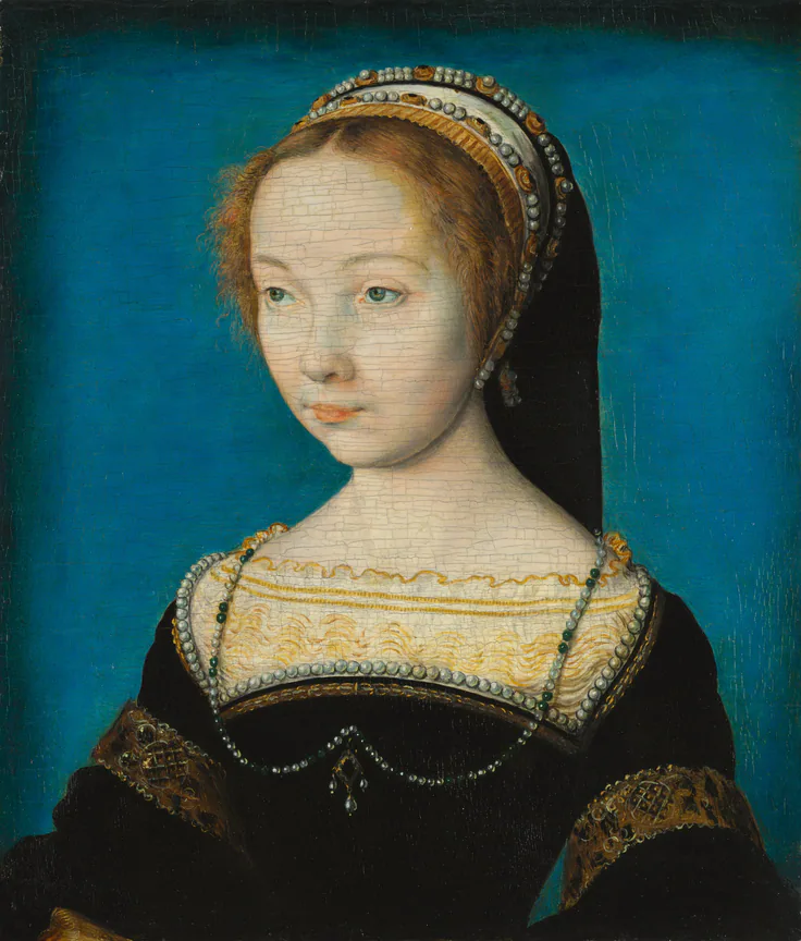Portrait of a Woman: oil on wood by Corneille de Lyon, c. 1540.