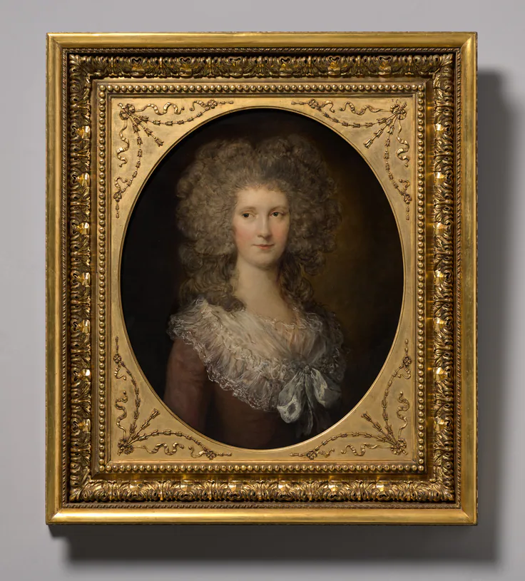 Portrait of Mary Anne Jolliffe: oil on canvas by Gainsborough Dupont, after 1788.