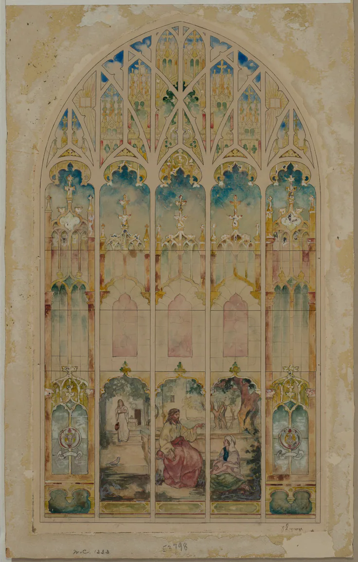 Chapel Window: drawing by John La Farge, c. 1850–1910.