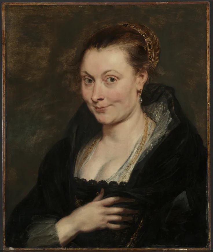 Portrait of Isabella Brant: oil on wood by Peter Paul Rubens, c. 1620–25.