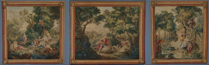Set of Ovid's Metamorphoses: tapestry weave by Gobelins Manufactory, 1704–31.