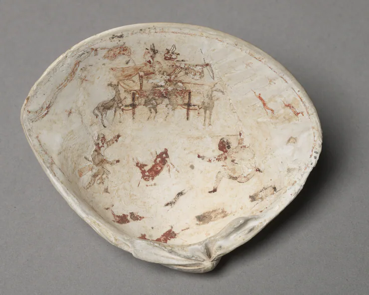 The Kill: painted clamshell, 300–100 BCE.