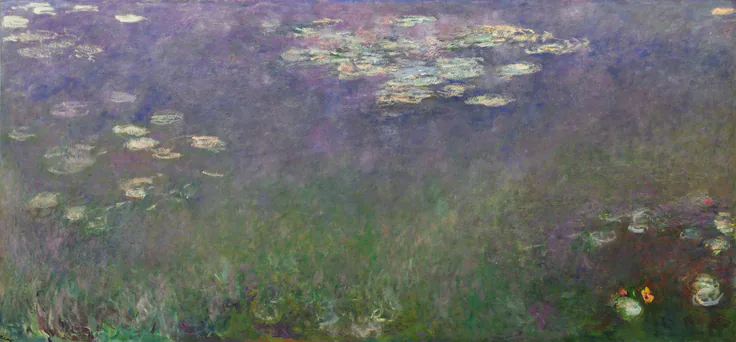 Water Lilies (Agapanthus): oil on canvas by Claude Monet, c. 1915–26.