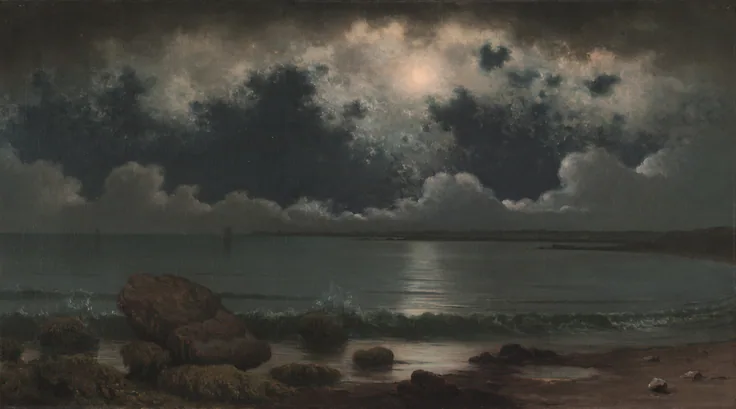 Point Judith, Rhode Island: oil on canvas by Martin Johnson Heade, 1867–68.