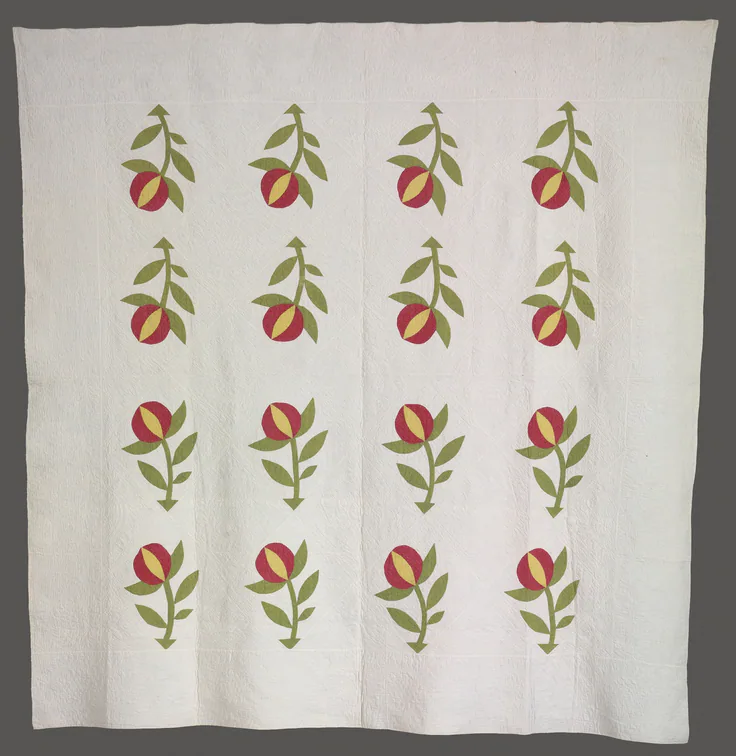 Quilt: cotton, piecework, c. 1880 (?).