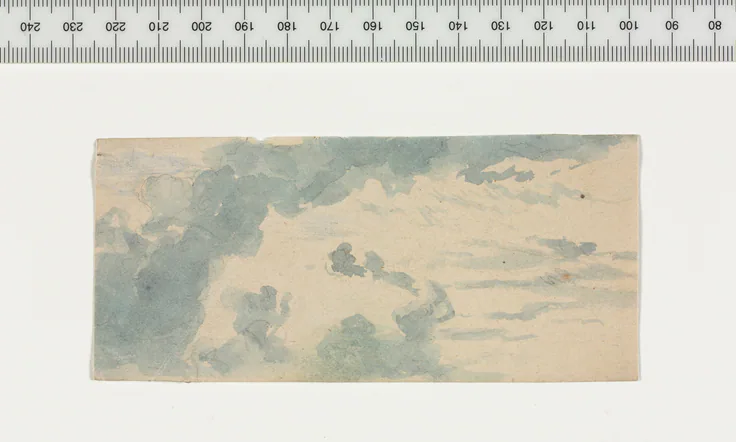 Cloud Study: watercolor by Anonymous, 1800s.