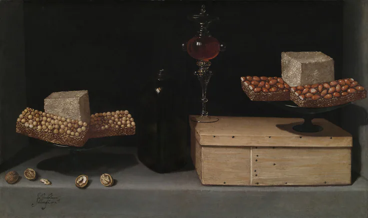 Still Life with Sweets: oil on canvas by Juan van der Hamen y Léon, 1622.