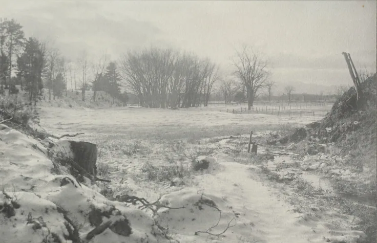Untitled (Winter Landscape): platinum print by William B. Post, c. 1900.