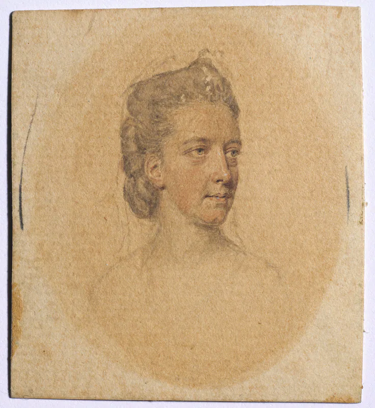 Portrait of a Woman: portrait miniature by John I Smart, c. 1775.