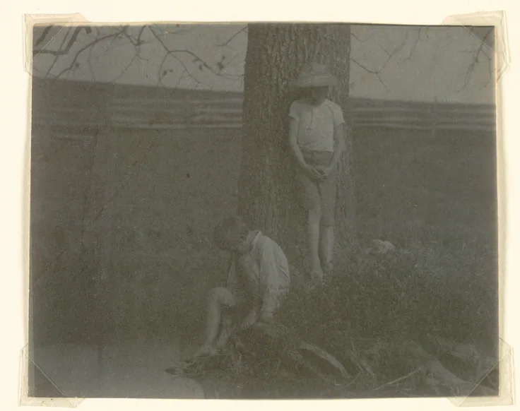 Crowell Children at Avondale: platinum print by Thomas Eakins, 1885–1890.