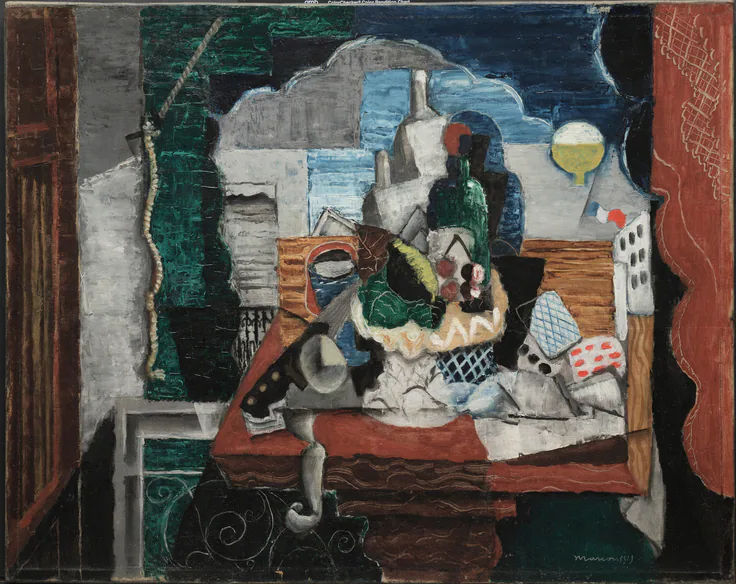 Night Café: oil on canvas by Louis Marcoussis, c. 1923.