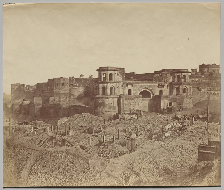 The Mucha Bawn, or the Old Citadel of Lucknow: albumen print by Felice A. Beato, 1858.