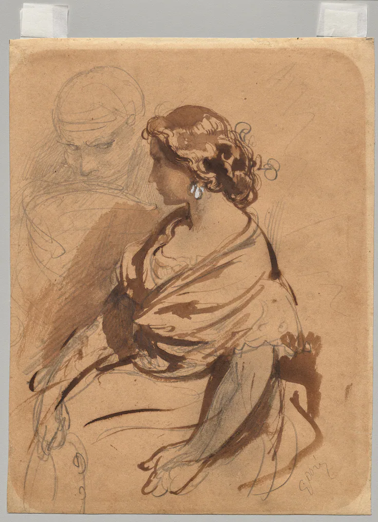Young Woman from Valence: drawing by Gustave Doré, c. 1862.