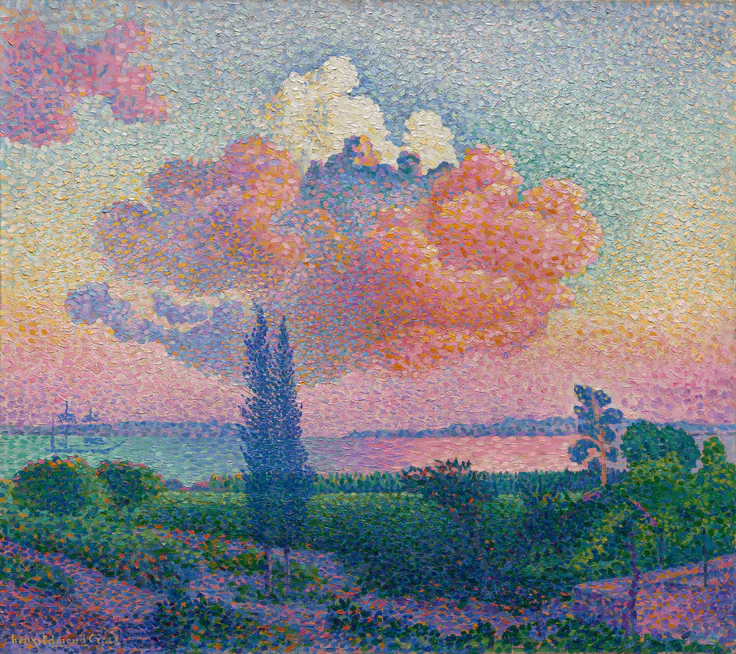 The Pink Cloud: oil on canvas by Henri-Edmond Cross, c. 1896.