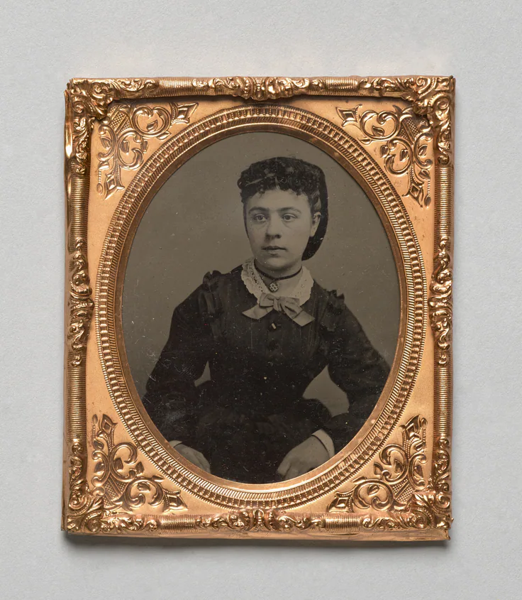 Portrait of a Woman: tintype, 1860s.
