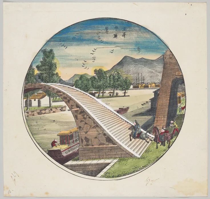 Print of Xu Gate and the City Moat: print, 1736–95.