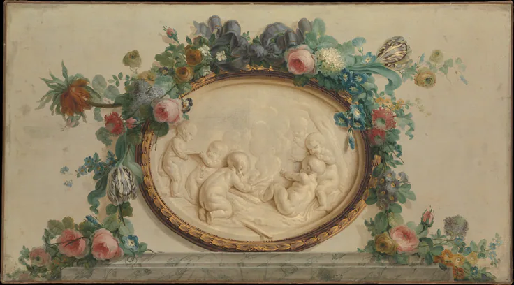 Winter: oil on canvas by Anne Vallayer-Coster, 18th century.