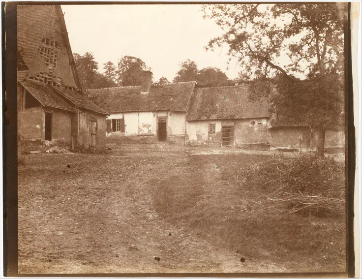 Romesnil: salted paper print from paper negative by Louis-Rémy Robert, 1850–55.