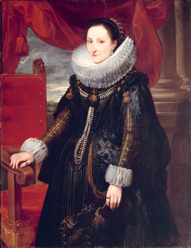 Portrait of a Woman: oil on wood by Cornelis de Vos.