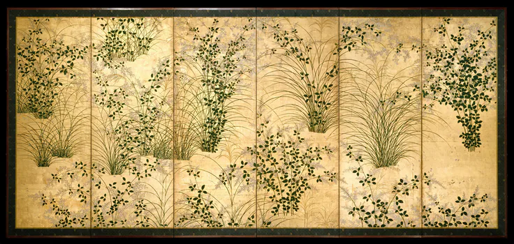 Autumn Grasses: painting by Japan, first half 17th century.