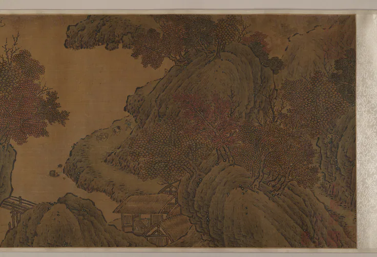 Autumn Landscape: handscroll; ink and color on silk by China.
