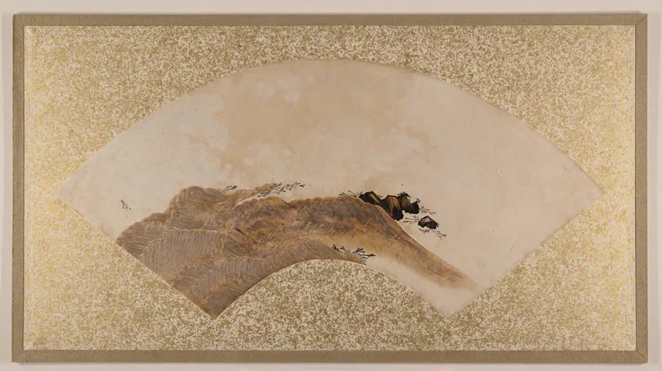 Waves and Rocks: painting by Shibata Zeshin, 1880s.